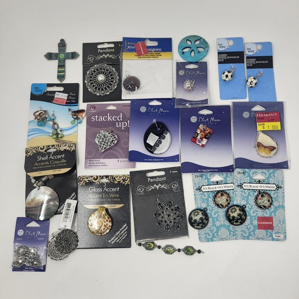 Bundle Of Pendants For Jewelry Making Supplies Arts And Crafts Lot #7